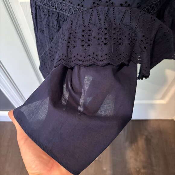 J. Crew Eyelet Women's Lace Flutter Dress - Picture 6 of 7